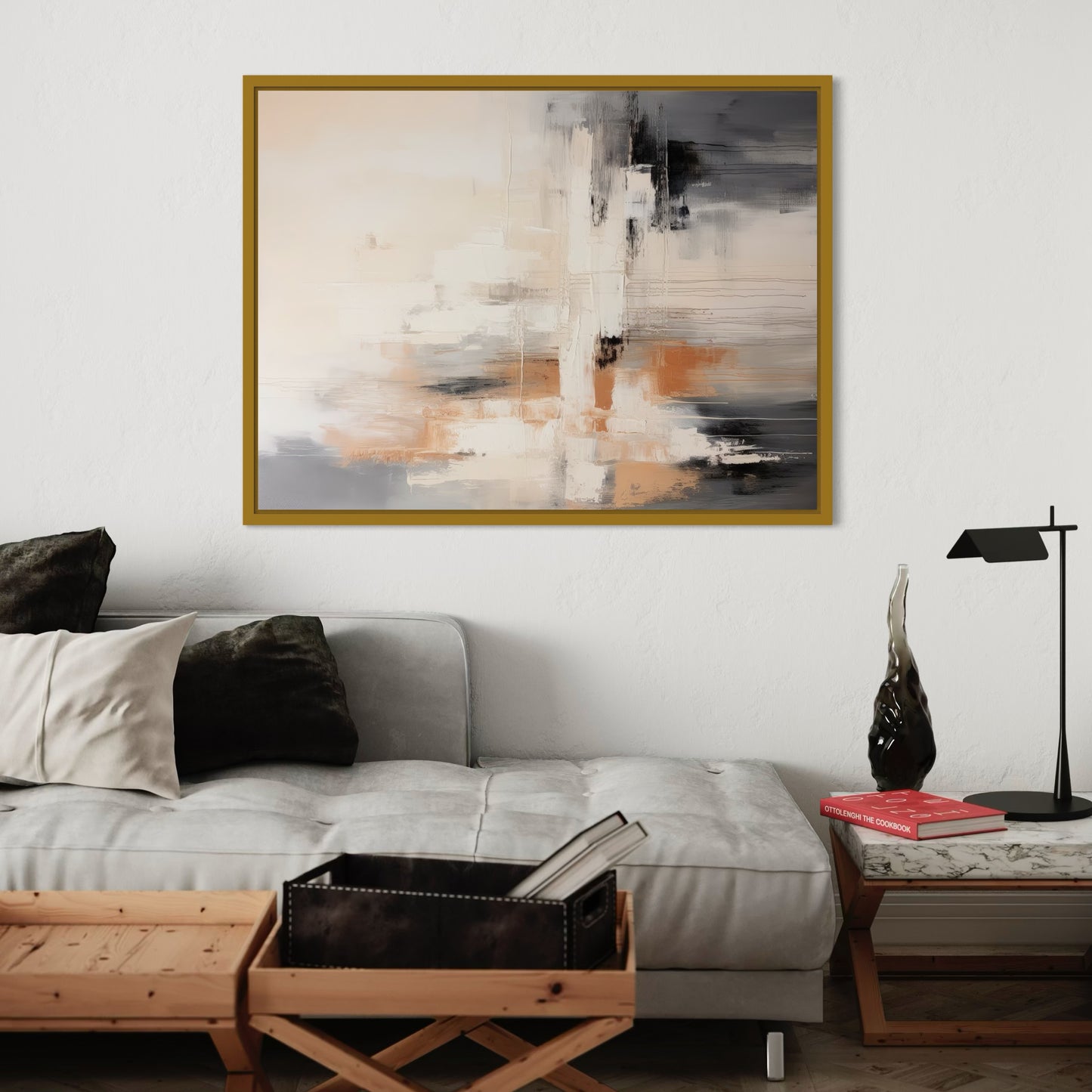 French Velvet Canvas - Ember Echoes