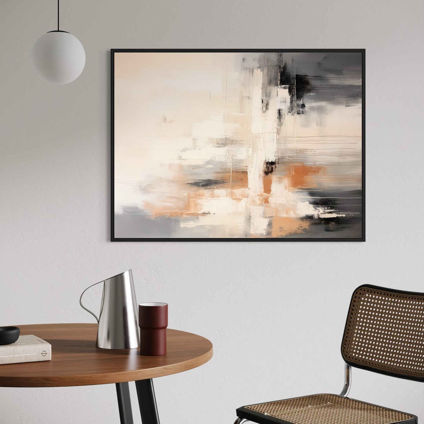 French Velvet Canvas - Ember Echoes