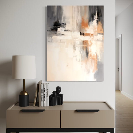 French Velvet Canvas - Ember Echoes