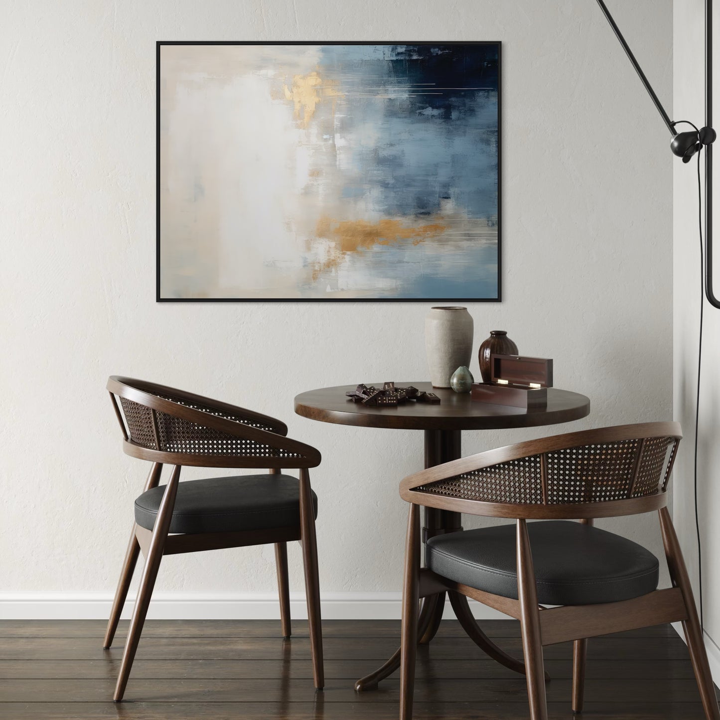 French Velvet Canvas - Midnight Horizon