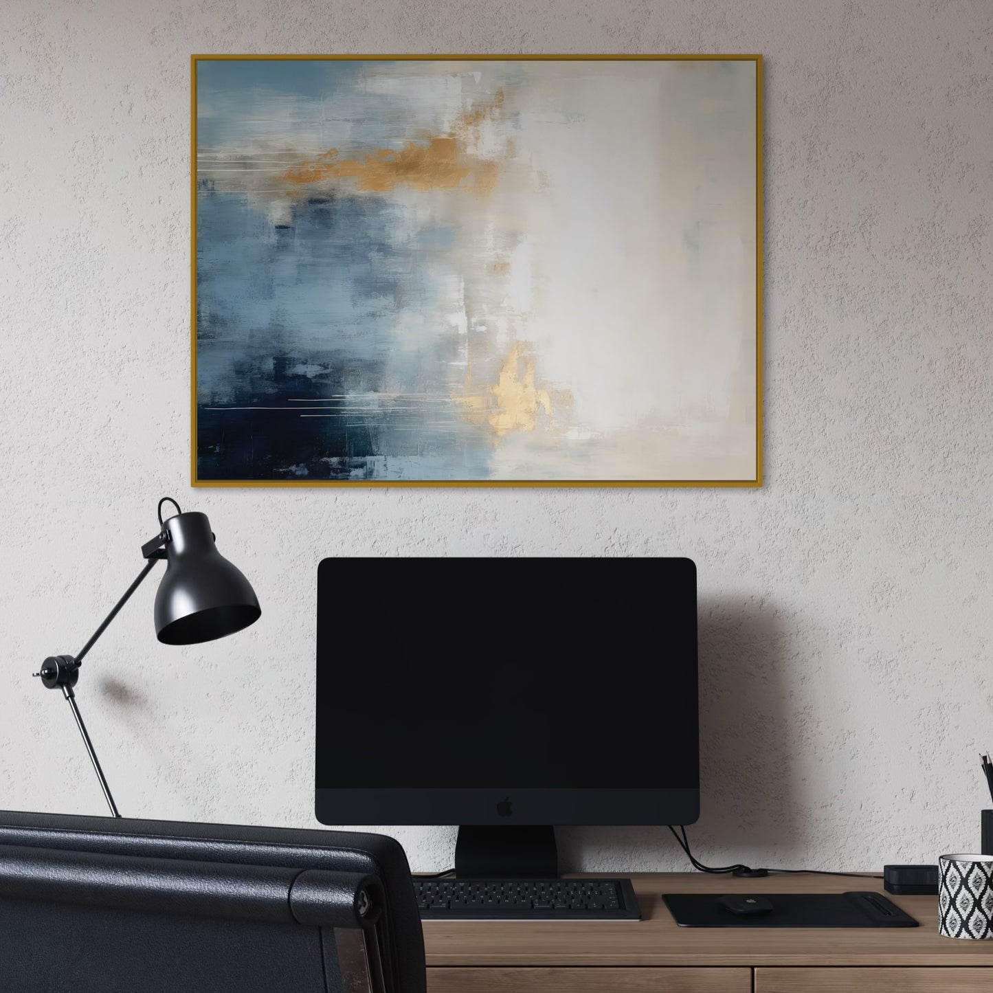French Velvet Canvas - Midnight Horizon