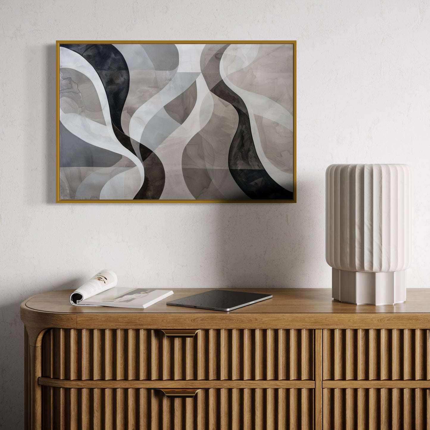 French Velvet Canvas - Clouded Reflections