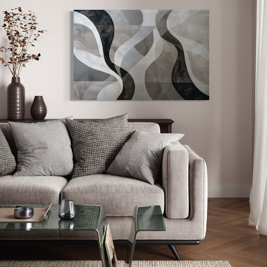 French Velvet Canvas - Clouded Reflections