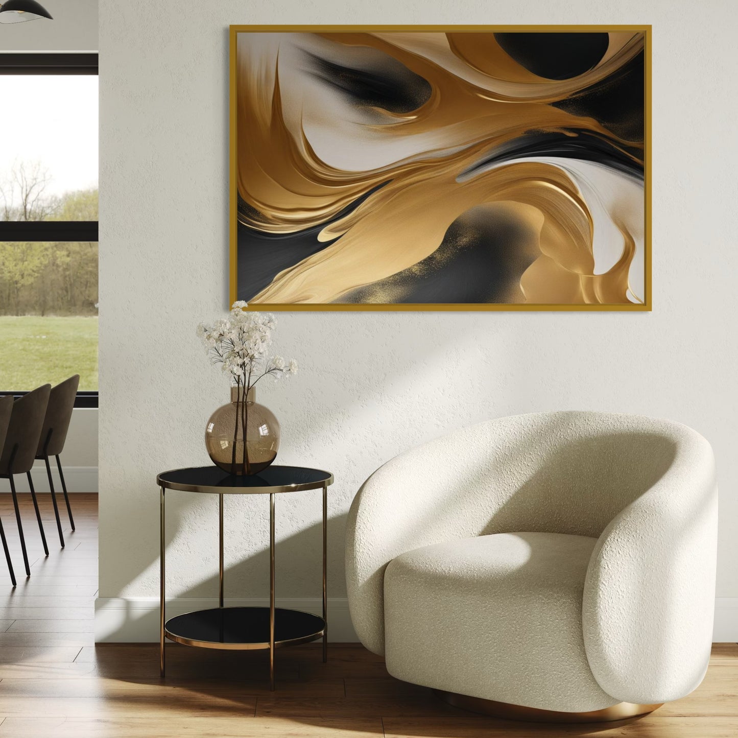 French Velvet Canvas - Golden Silence