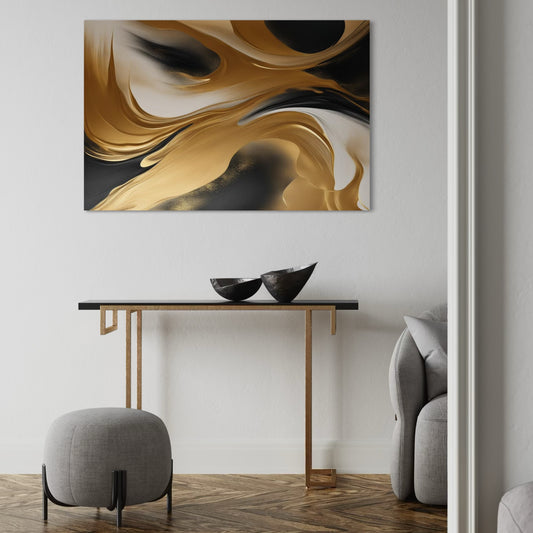 French Velvet Canvas - Golden Silence