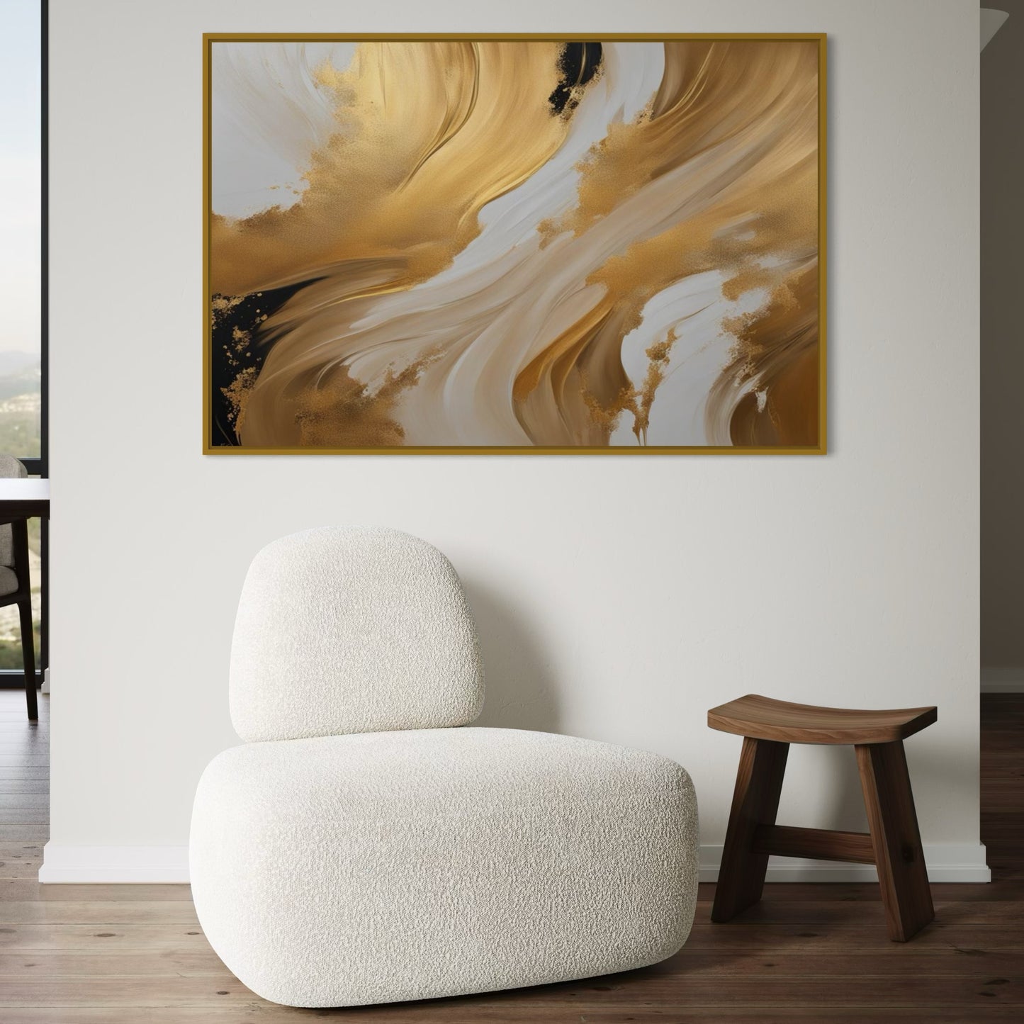 French Velvet Canvas - Golden Simplicity