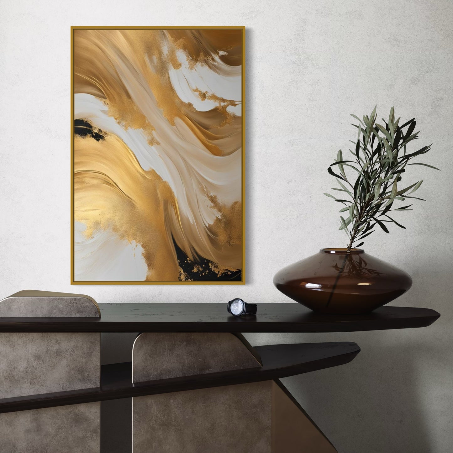 French Velvet Canvas - Golden Simplicity