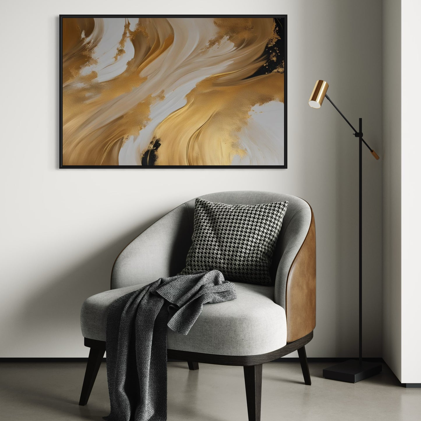 French Velvet Canvas - Golden Simplicity