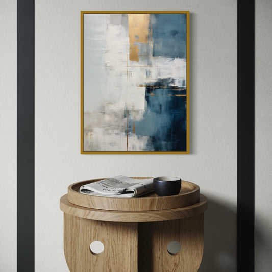 French Velvet Canvas - Golden Current