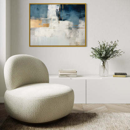 French Velvet Canvas - Golden Current