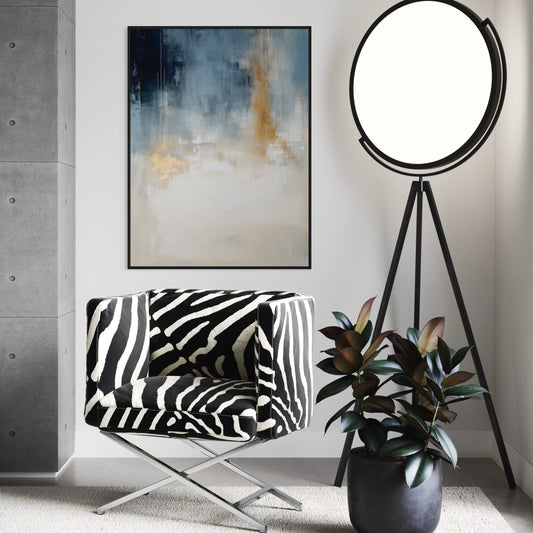 French Velvet Canvas - Midnight Horizon