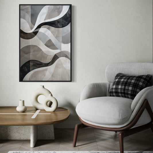 French Velvet Canvas - Clouded Reflections