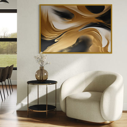French Velvet Canvas - Golden Silence