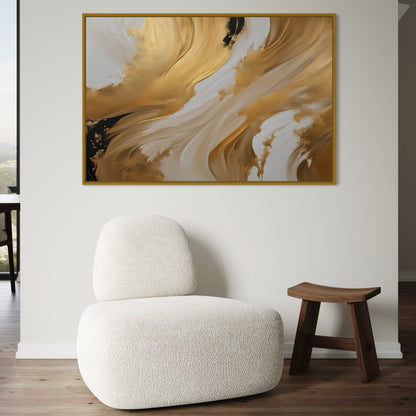 French Velvet Canvas - Golden Simplicity
