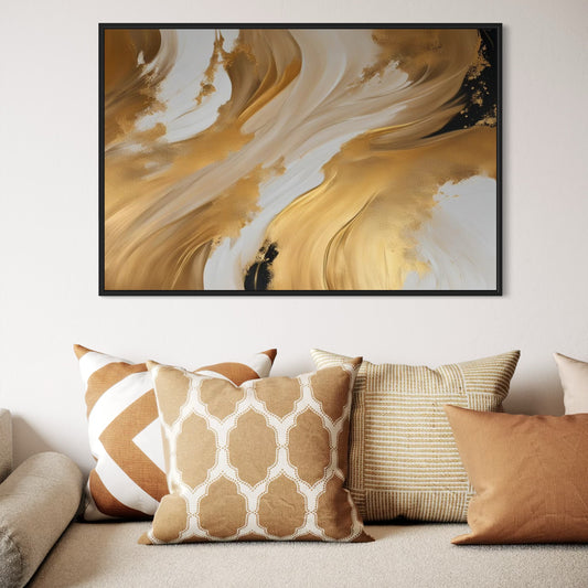 French Velvet Canvas - Golden Simplicity